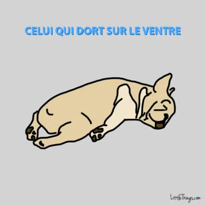 Celui qui dort sur le ventre